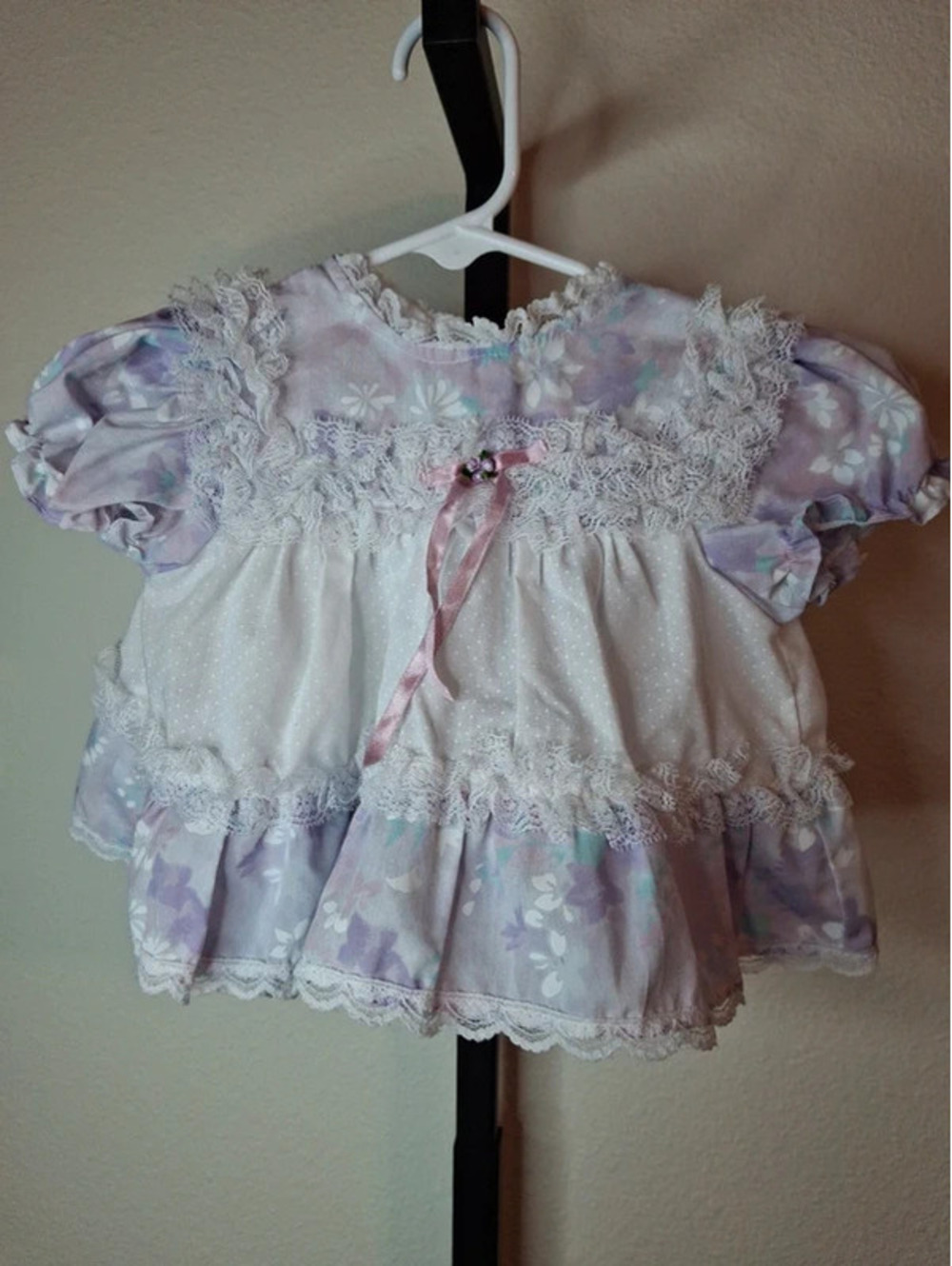 Cradle Togs vintage  infant lavender frilly dress size 18 months